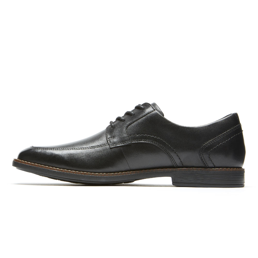 Rockport Oxfords For Mens Black - Braylon Apron Toe - ZF0872639